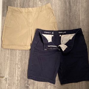 Gap boyfriend roll-up shorts